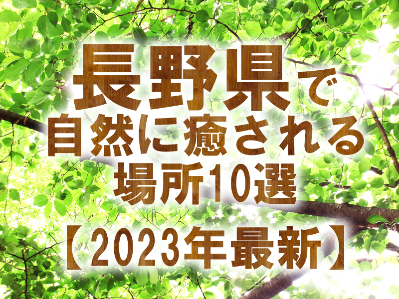 長野県で自然に癒される場所10選【2023年最新】