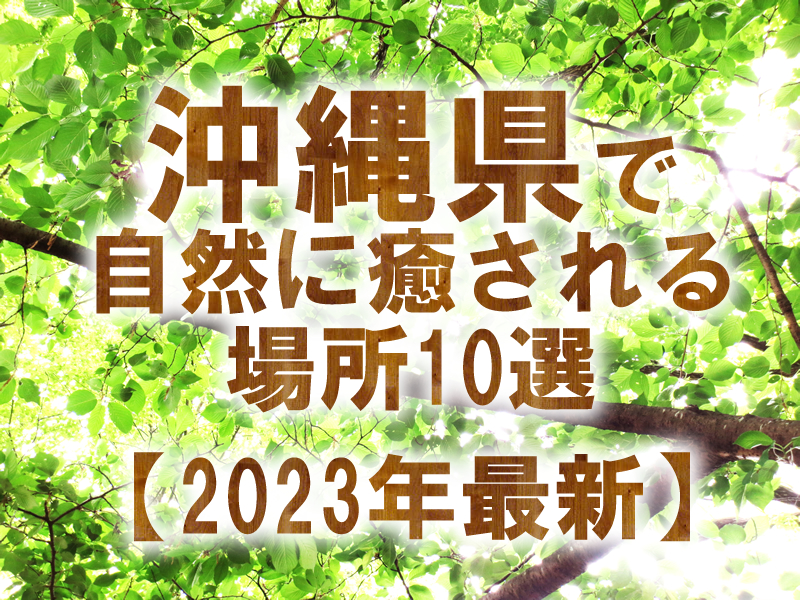 沖縄で自然に癒される場所10選【2023年最新】